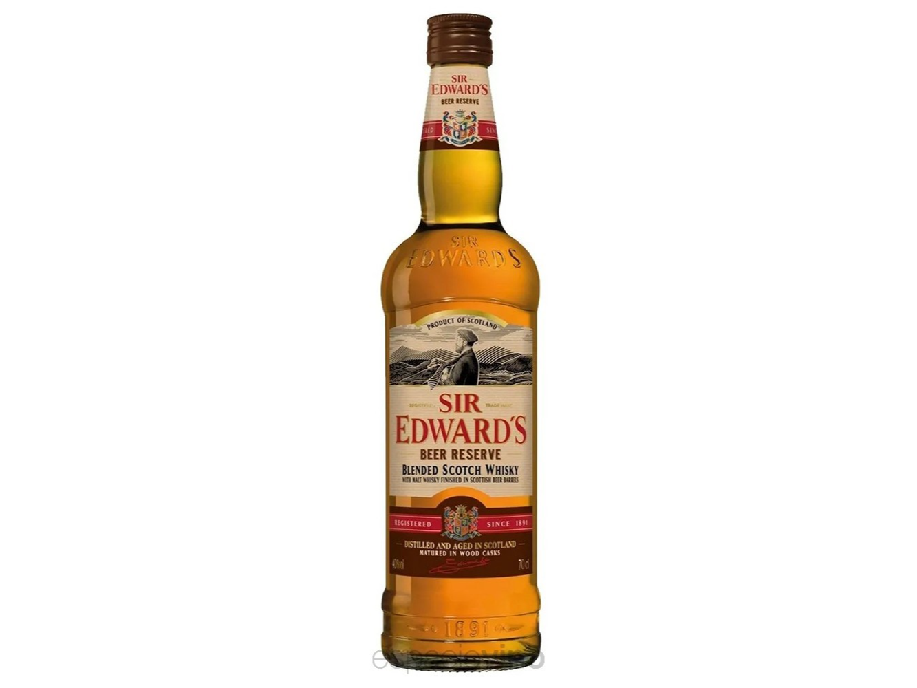WHISKY SIR EDWARDS BEER RESERVAX 700CC