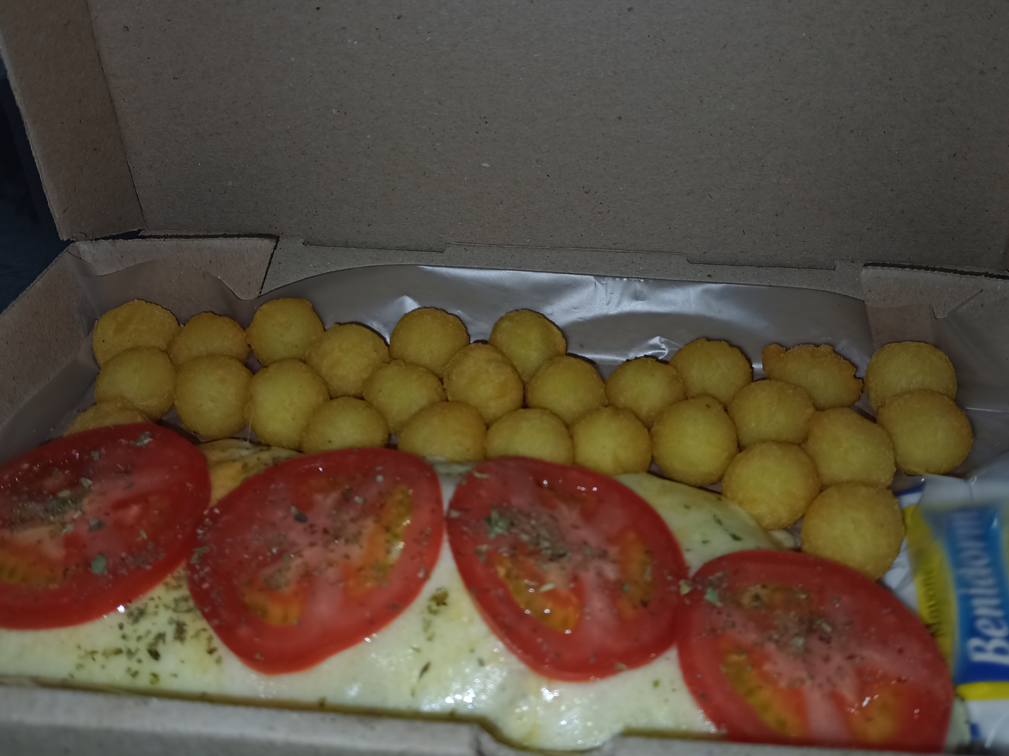 Milanesa napolitana con papas noisette