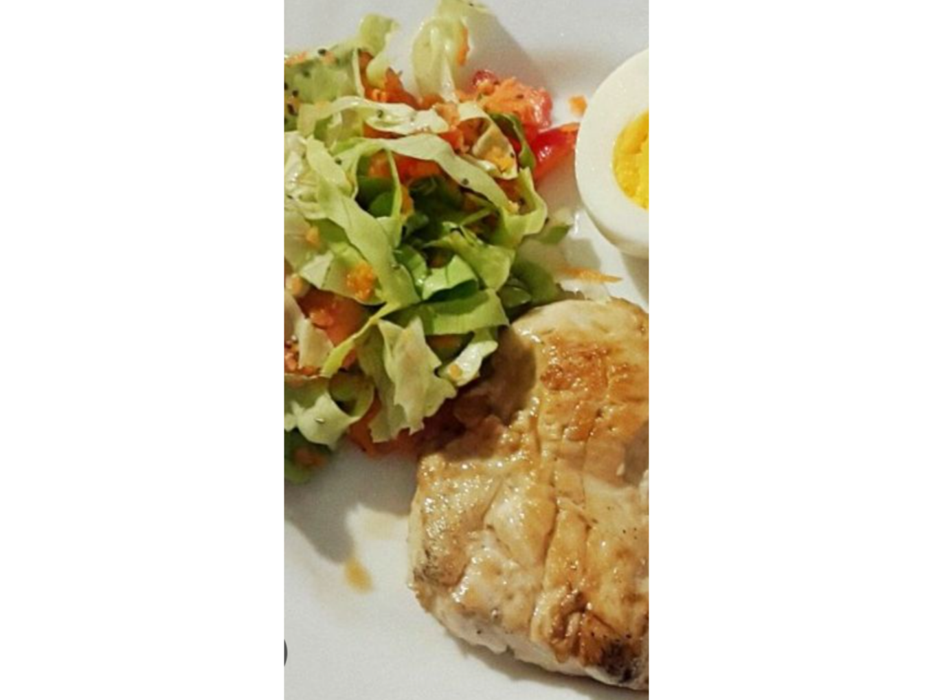 Pechuga a la plancha con ensalada a elección