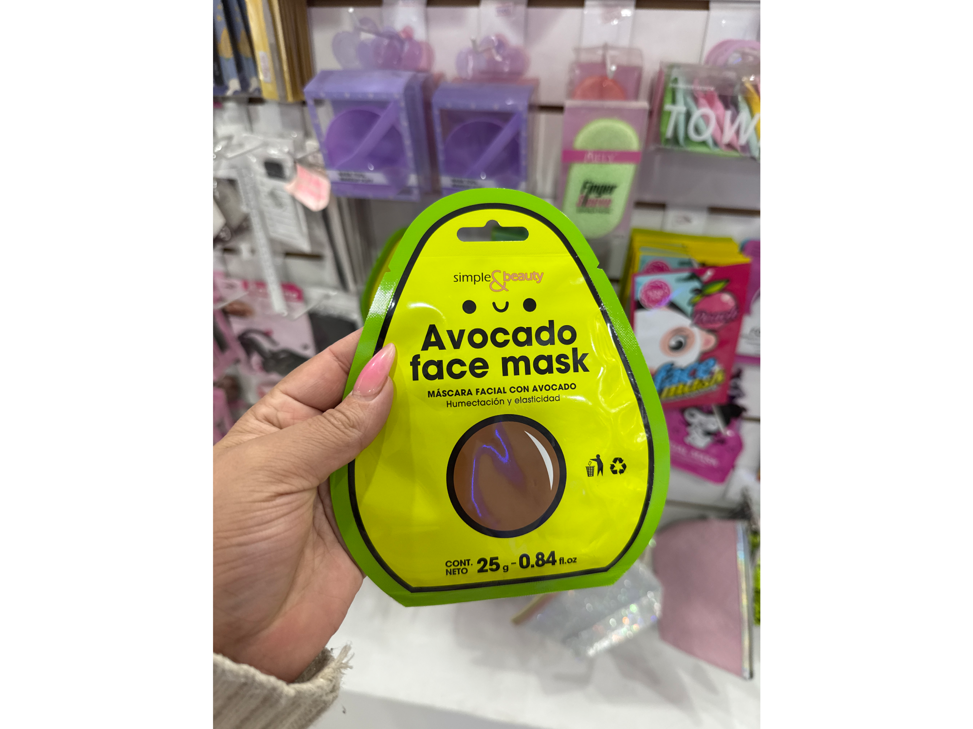Mascarilla facial palta
