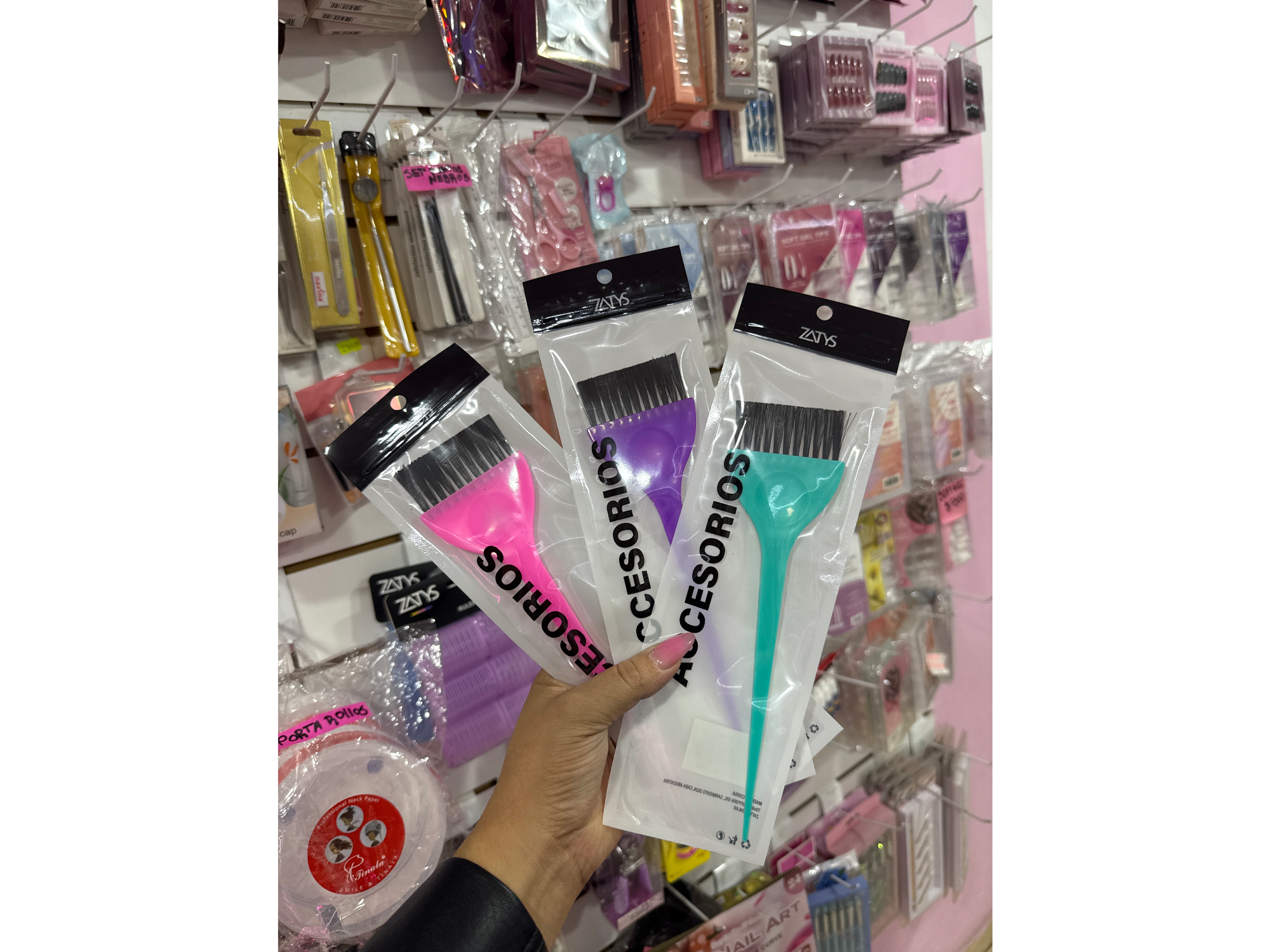 Pincel tintura colores