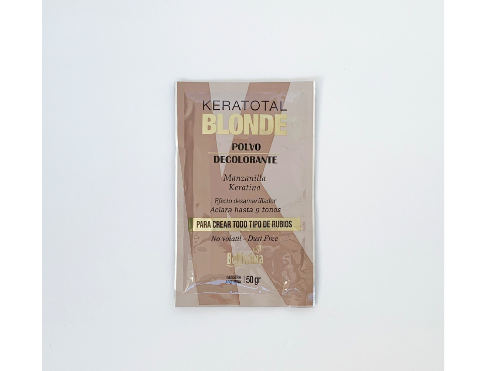 Polvo keratotal blonde 50 gr bellisima