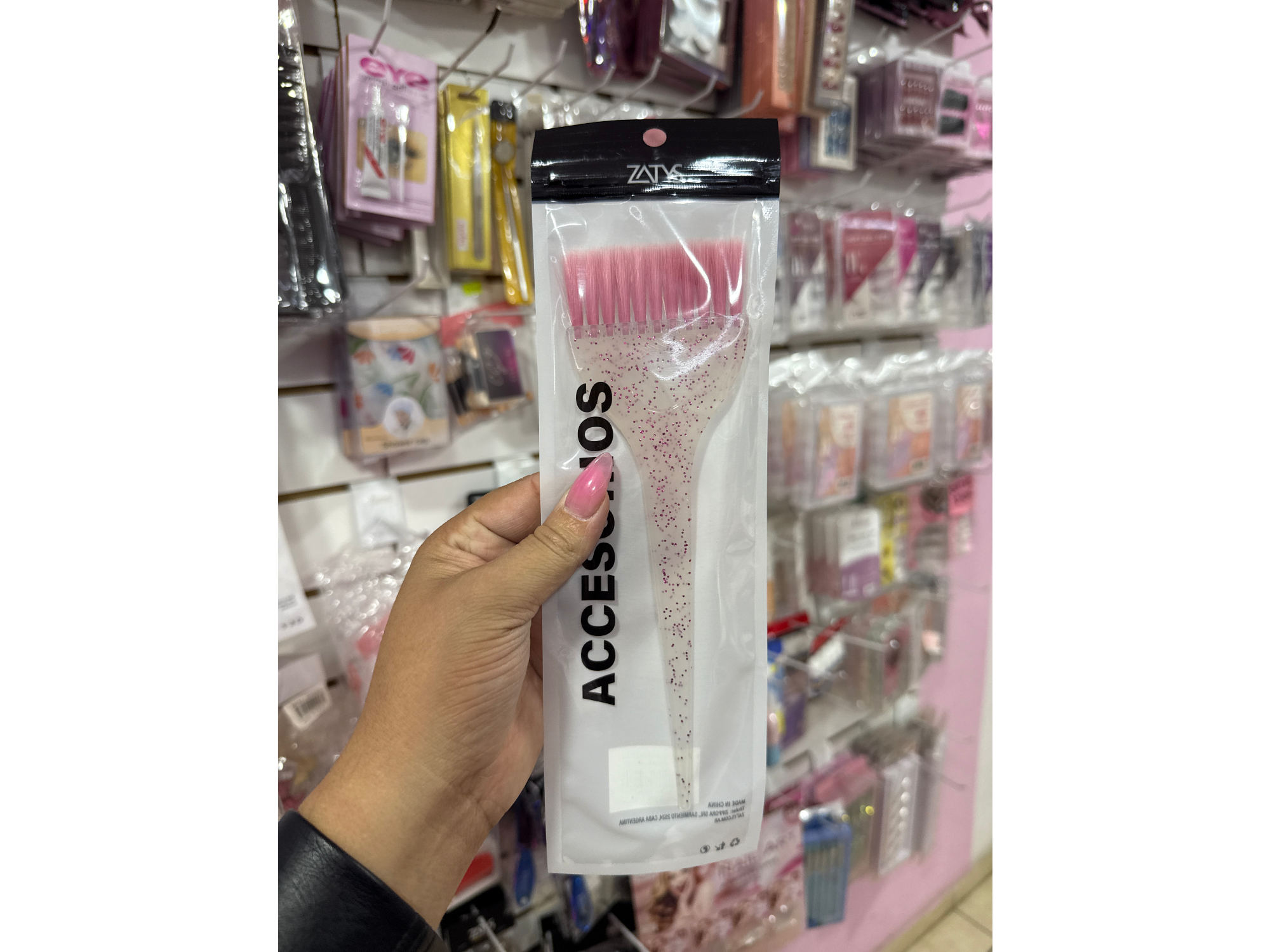 Pincel tintura glitter