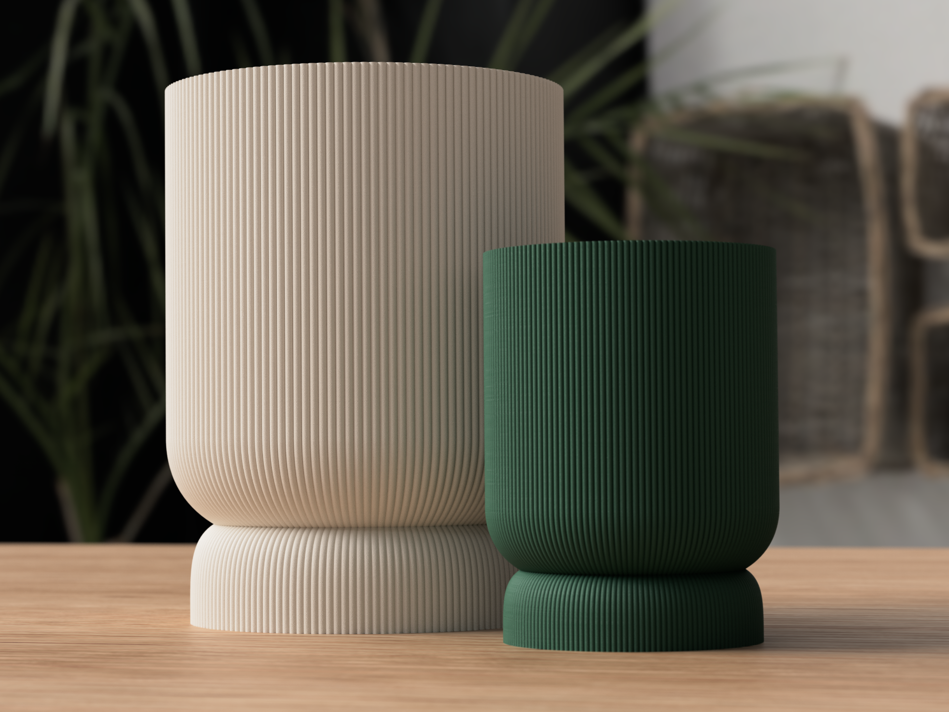 Macetero con bandeja de goteo - Color y tamaño a elección