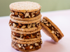 ALFAJOR DE ALMENDRAS Y DULCE DE LECHE
