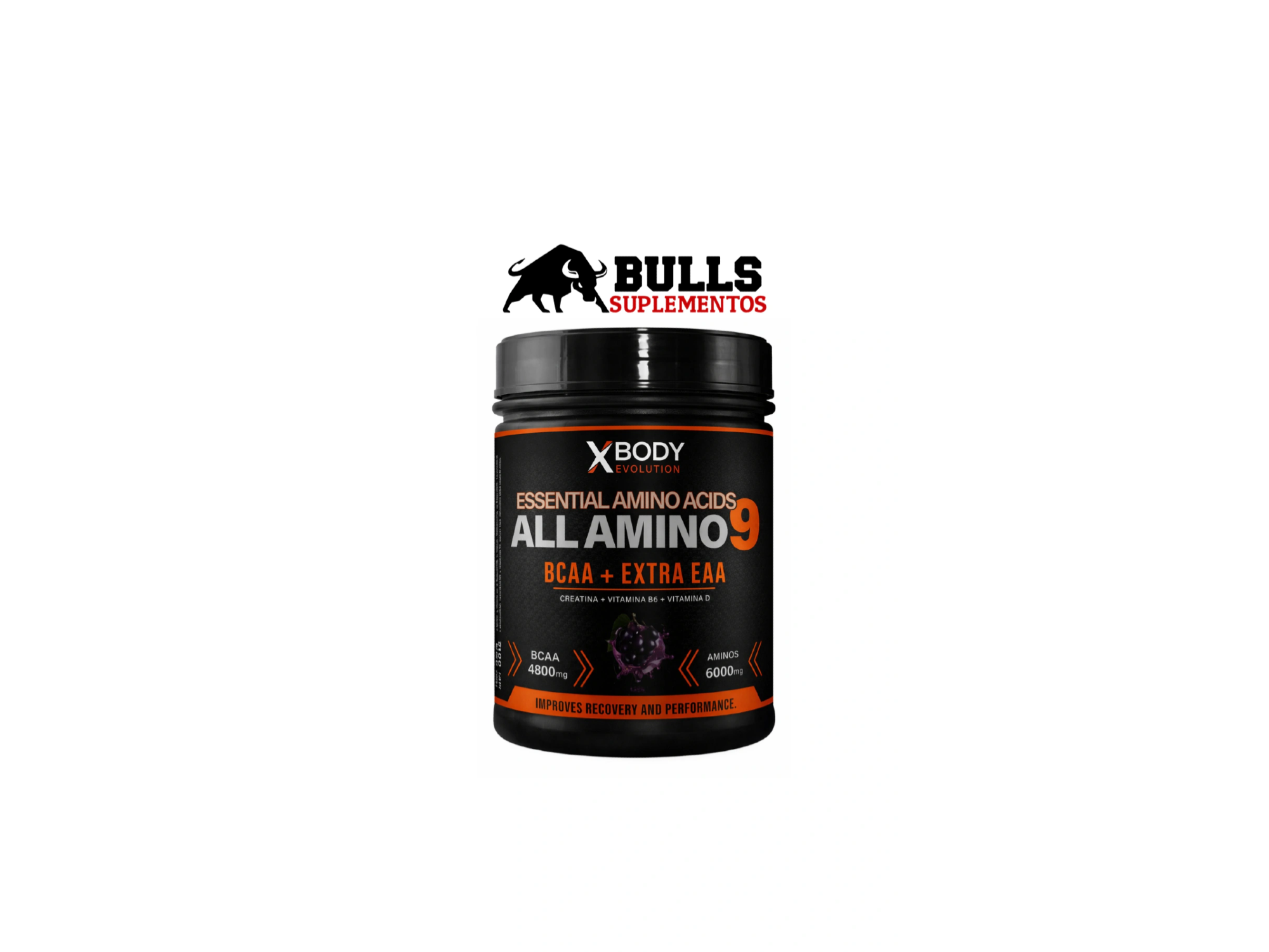 All-Amino 9 Xbody 350g de Bulls Suplmentos
