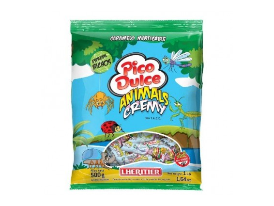 MASTICABLE PICO DULCE ANIMALS  500 GRS