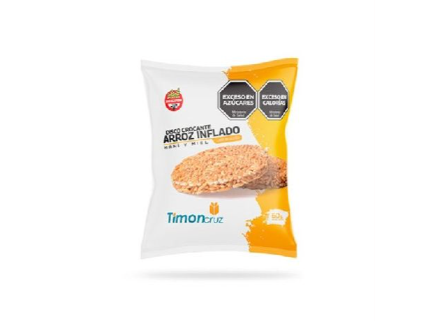 DISCOS DE ARROZ INFLADO TIMON MANI Y MIEL  60 G