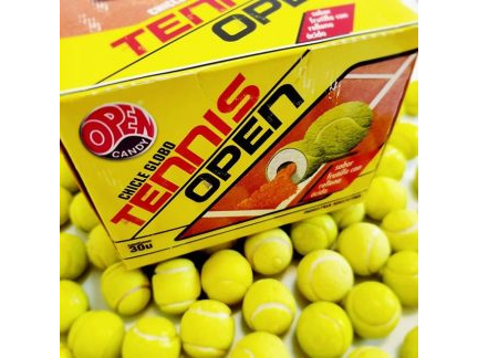 CHICLE TENNIS OPEN NARANJA X 30 UN