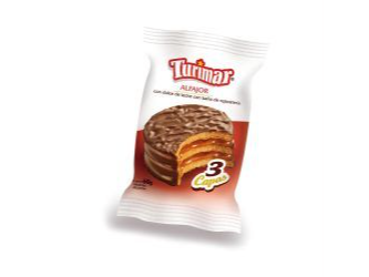 ALFAJOR TURIMAR NEGRO TRIPLE  60 GRS