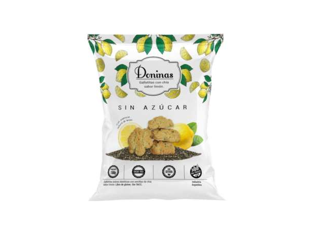 GALLETAS DONINAS SIN AZUCAR LIMON 200 GRS