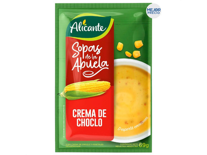 SOPA ALICANTE CREMA CHOCLO  65 GRS