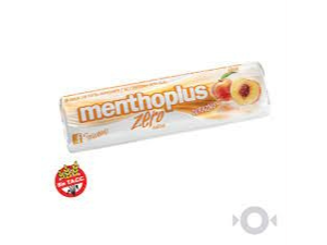 CARAMELO MENTHOPLUS ZERO DURAZNO  12UN