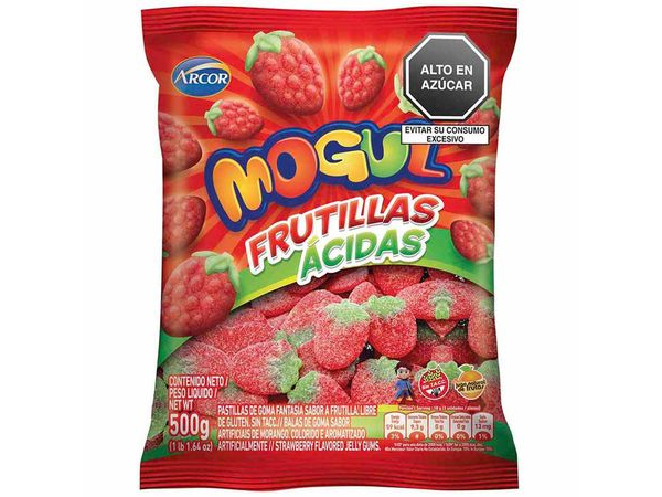 GOMA MOGUL FRUTILLA ACIDAS  500 G