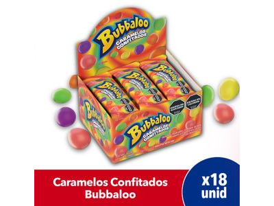 CONFITE BUBBALOO  X 24 GRS