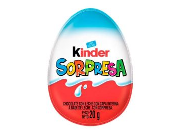 HUEVO KINDER TRADICIONAL AMARILLO 20 GRS