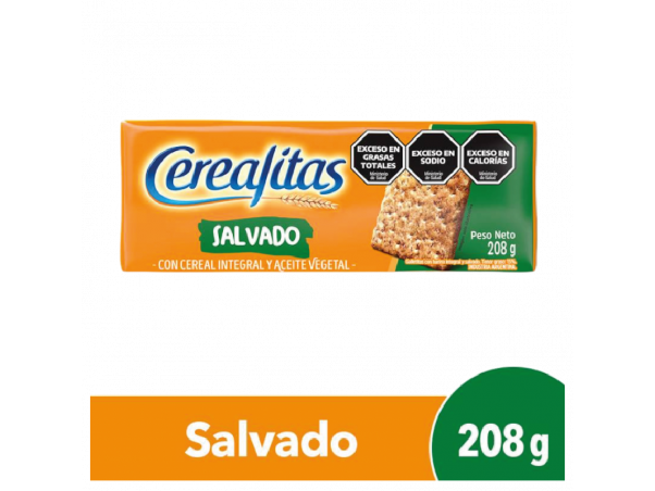 GALLETAS CEREALITAS SALVADO  208 G
