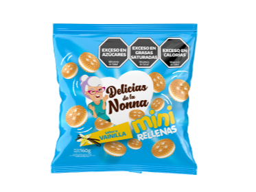 MINI RELLENAS VAINILLA  160 GRS