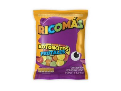 GOMITA RICOMAS ANILLOS FRUTALES 500 GRS