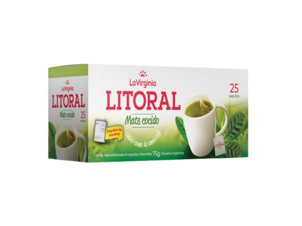 MATE COCIDO EL LITORAL  25 U