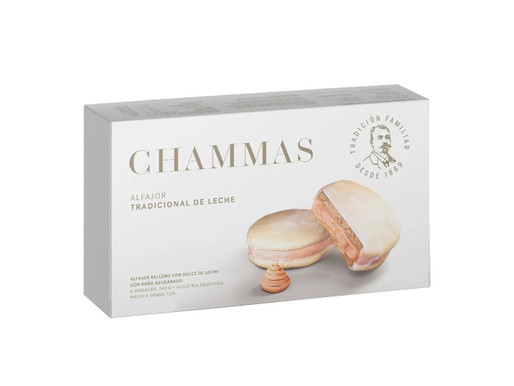 ALFAJOR CHAMMAS DDL  X 6 UN