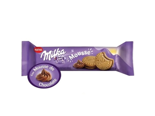 GALLETA MILKA MOUSSE CHOCOLATE 124 GRS