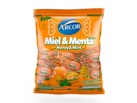 CARAMELO MIEL - MENTA ARCOR  335G