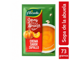 SOPA ALICANTE CREMA ZAPALLO  73 GRS