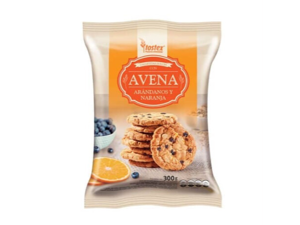 GALLETAS TOSTEX ARANDANOS Y NARANJA 270 GRS