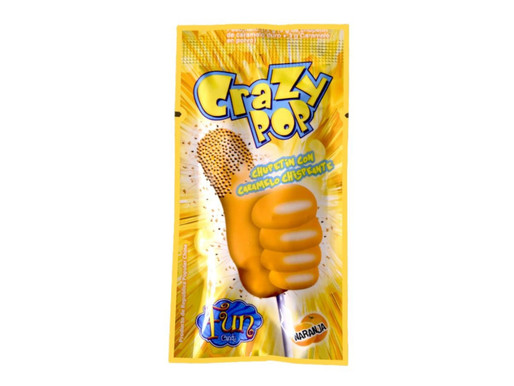 CRAZY POP NARANJA  12 GRS