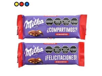 CHOCOLATE MILKA MENSAJE ALMENDRAS 55 GRS