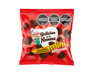 MINI RELLENAS MOUSE CHOC  160 GRS