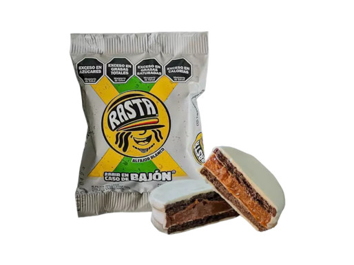 ALFAJOR RASTA BLANCO 70 GRS