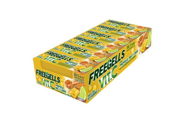 CARAMELOS FREEGELLS MIEL MENTOL 12 UN