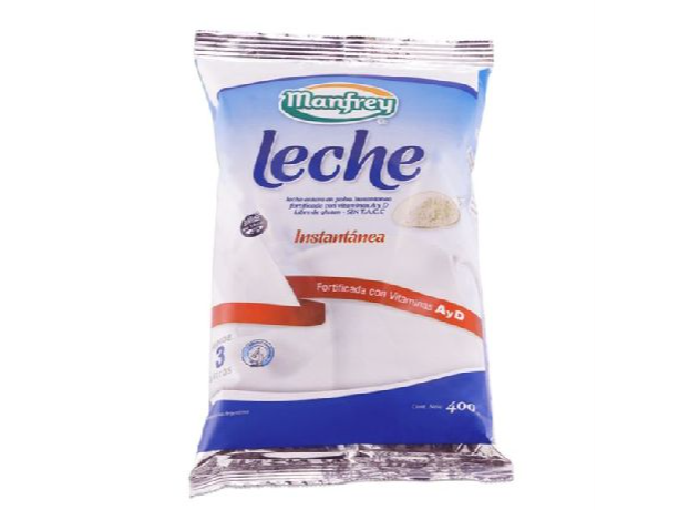 LECHE EN POLVO MANFREY 400 GRS