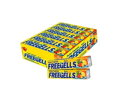 CARAMELOS FREEGELLS FRUTAS TROPICALES 12 UN