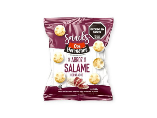 SNACKS ARROZ DOS HERMANOS SALAME  80 GRS