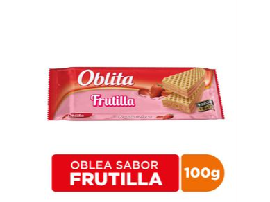 GALLETITAS OBLITA FRUTILLA  100 G