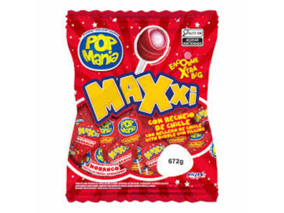 CHUPETIN POP MANIA FRAMBUESA X 24 UN