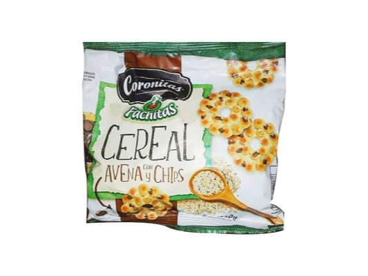 CORONITAS CON AVENA Y CHIPS 140 GRS
