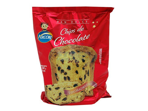 PAN DULCE ARCOR CON CHIPS 400 GRS