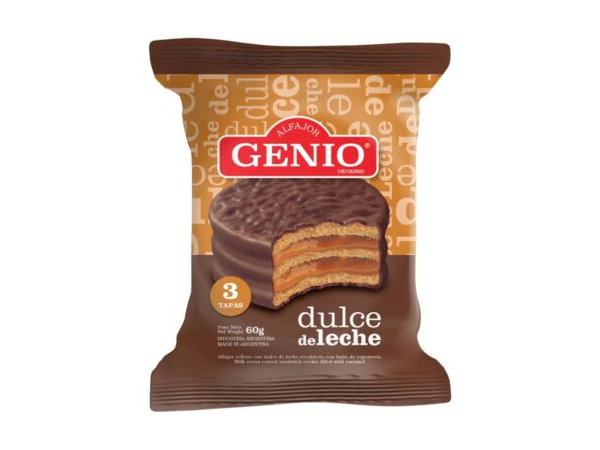 ALFAJOR GENIO TRIPLE NEGRO 60GR