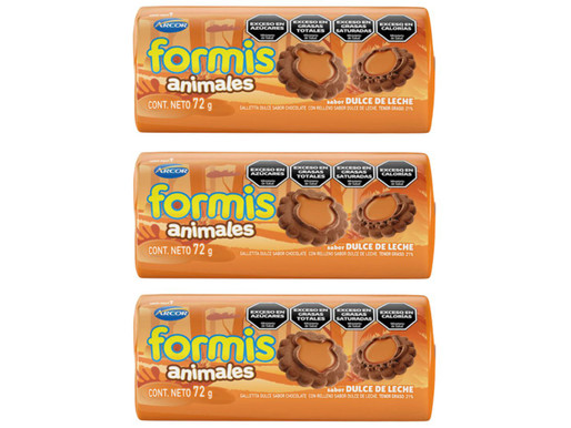 GALLETAS FORMIS DULCE DE LECHE  72 G