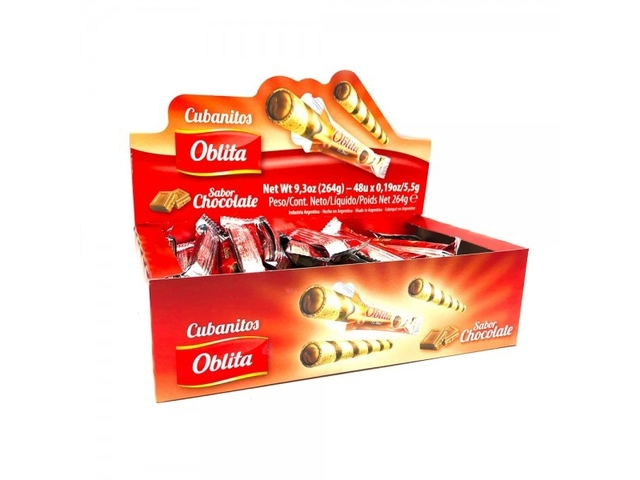 CUBANITOS OBLITA CHOCOLATE  48UN