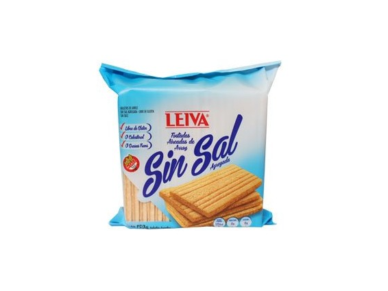 TOSTADA DE ARROZ LEIVA SIN SAL  150GRS