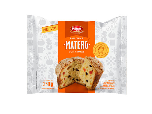 PAN DULCE MATERO CON FRUTAS FIRENZE  350GR