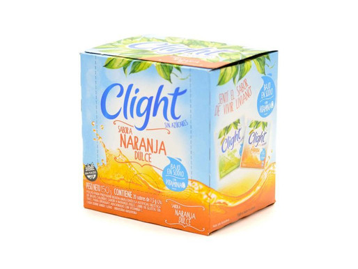 JUGOS CLIGHT NARANJA  7.5 GRS