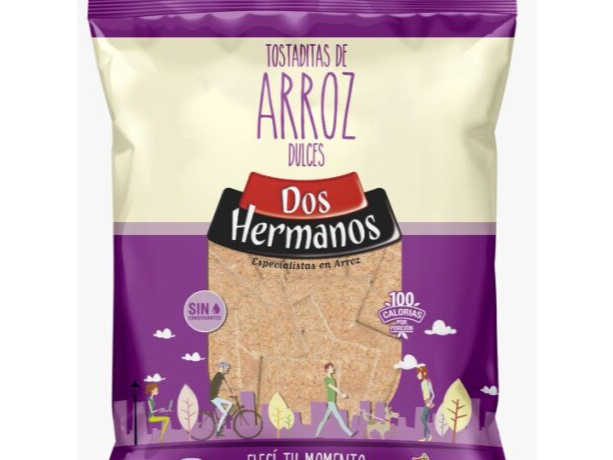 TOSTADAS DE ARROZ DOS HERMANOS DULCES  100GRS