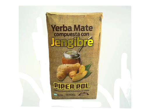 YERBA MATE PIPER POL CON JENGIBRE  500 GRS