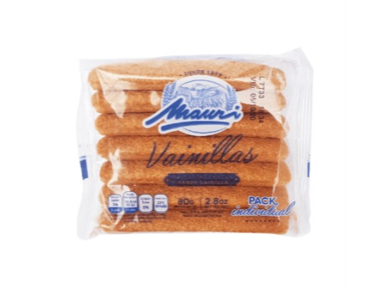 VAINILLAS MAURI  80GRS